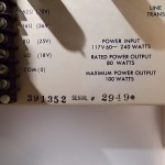 ALTEC 1569A tube monaural power amplifier (pair)