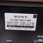 SONY ST-5000F FM tuner