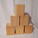 wood block speaker base (6pcs set)