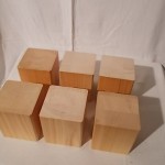 wood block speaker base (6pcs set)