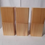 wood block speaker base (6pcs set)